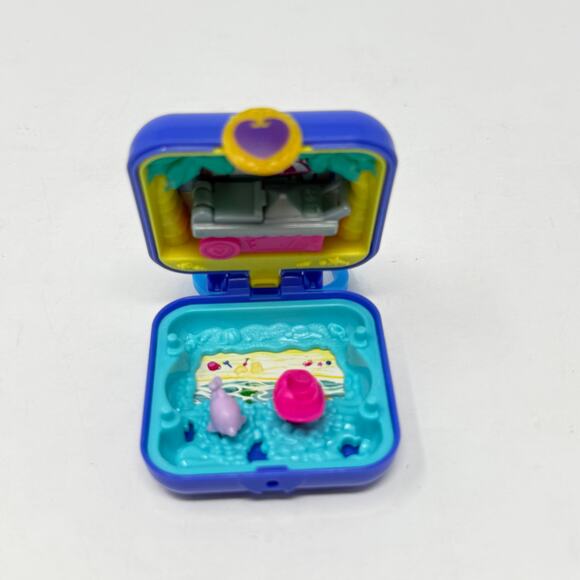 Polly Pocket Shani Tropical Beach Compact With Mobile Ice Cream Cart NO DOLL - Picture 16 of 16